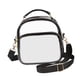 thumbnail image 5 of Bolso bandolera transparente, bolso bandolera, bolso de mano, correa desmontable, aprobado para estadios Negro, 5 of 8
