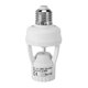 thumbnail image 1 of IMCBSTT AC 110-220V 360 grados Sensor de movimiento de inducción PIR IR infrarrojo humano E27 enchufe interruptor base bombilla LED soporte de lámpara, 1 of 6