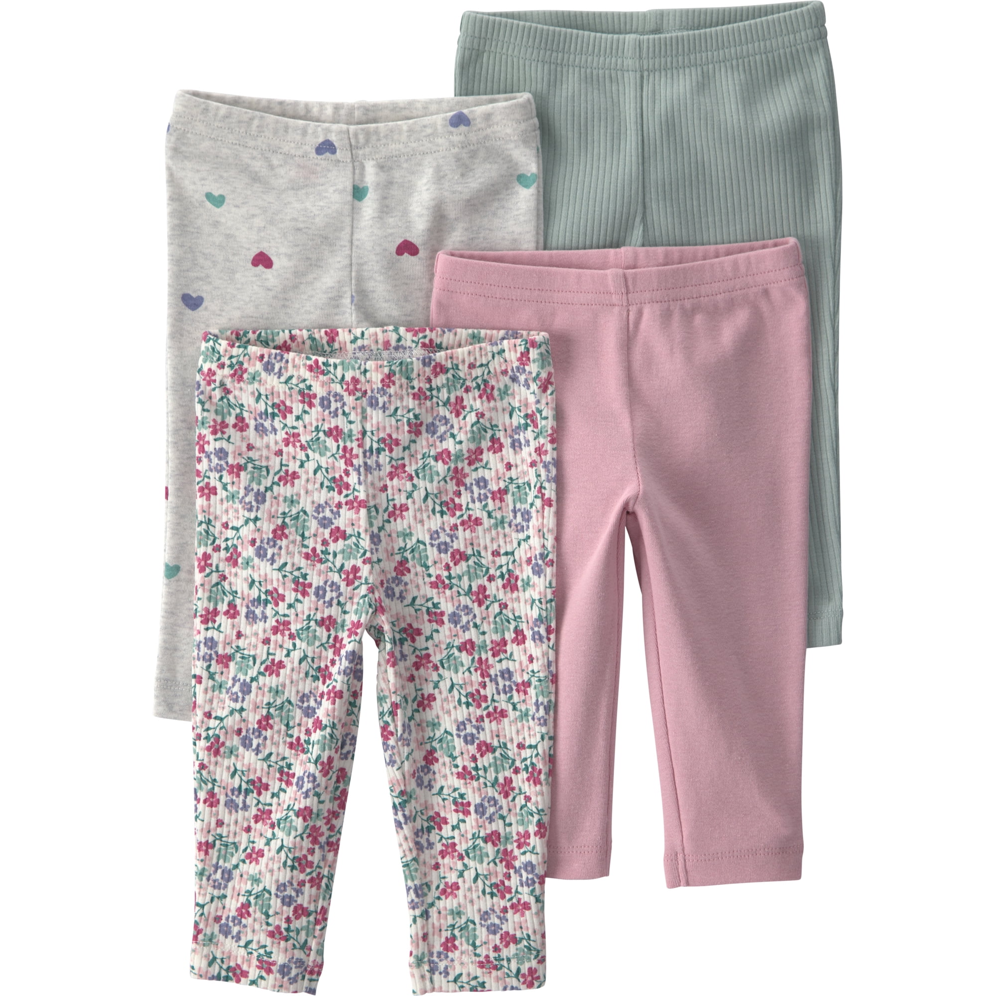 Carter's Child of Mine Baby Pants, Four-Pack, Sizes Preemie-12 Months