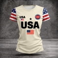 thumbnail image 4 of 250th Anniversary Printed Women Shirts Casual 250 Years Of Freedom T Shirt Short Sleeve Tshirts Patriotic Tops, 4 of 5