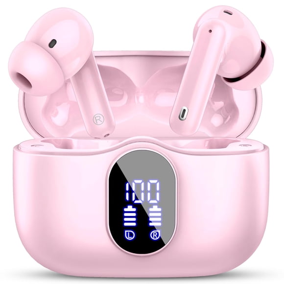 Auriculares inalámbricos Btootos Bluetooth 5.4 IP7 Rosa