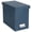 Navy Blue, variant on Bigso John Fiberboard Label Frame Desktop File Storage Box - Document Organizer For Important Paperwork Durable Hanging With A Lid & Metal Window 7.36 X 13.38 10.51 In Blue