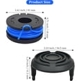 thumbnail image 4 of TGHTBA-Replacement Weed Eater String Trimmer Line 0.065" 10FT Compatible with Harbor Freight 19115C-B Bauer 20V Cordless Weed Wacker,5 Pack (4-Line Spool + 1 Cap), 4 of 4