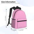 thumbnail image 4 of Gaeub Pink School Backpack Waterproof Bookbag for Men Women College High School Bags, 4 of 8