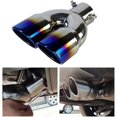 thumbnail image 5 of UniversalStainlessSteelDualRearNoiseCancellerCarExhaustPipeMufflerTailPipeDoubleOutletTailpipe, 5 of 5
