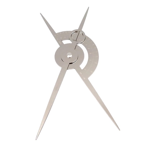 Regla de plantilla de cejas jinwen Calibrador de cejas de acero inoxidable plata