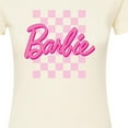 thumbnail image 3 of Barbie - Checkered Logo - Juniors Fitted Graphic T-Shirt, 3 of 5