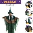 thumbnail image 5 of ​​GiLiling 2025 Animatronic Witch Prop (66.9") with Glowing Effects & Voice Sound​​ | Scary Hanging Decor for Indoor/Garden Halloween Displays and Haunted Atmosphere Creation, 5 of 8