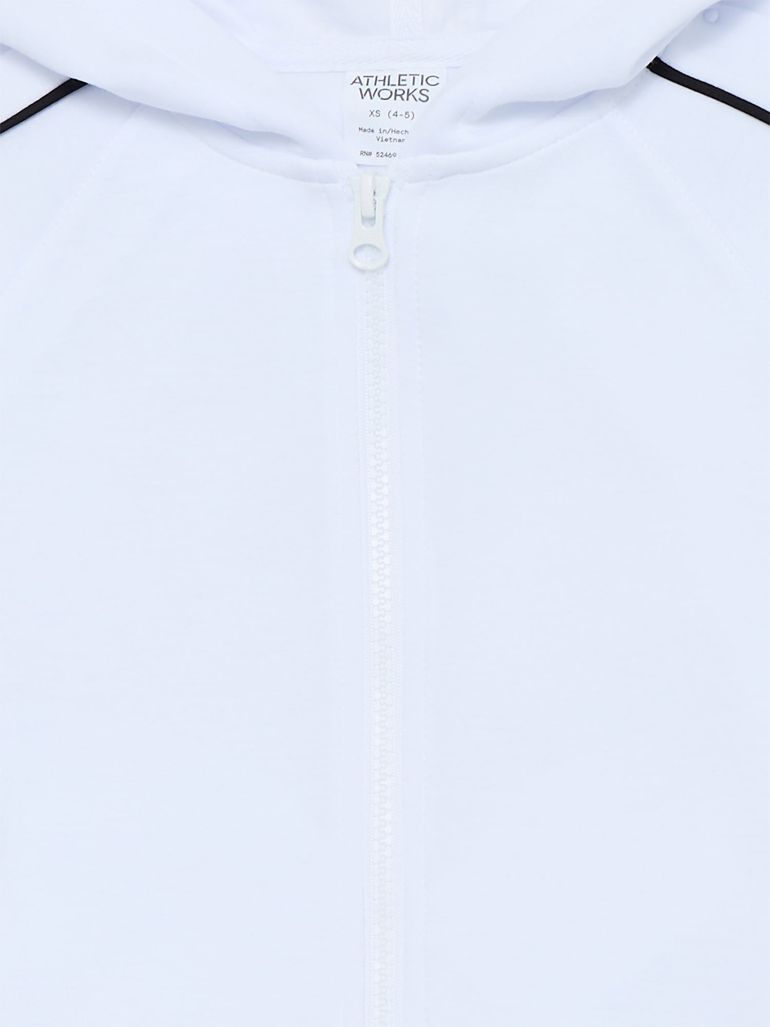 Athletic Works Girls Active Scuba Knit Hooded Zip Top, Sizes 4-18