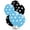 Baby Blue & Black, variant on PMU Polka Dot Balloons - Multicolor Small Balloons for Birthdays, Weddings, Christmas, Halloween Anniversaries, Baby Shower & Party Favors Supplies - 11 Inch Purple and Pink, Pkg/50