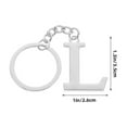 thumbnail image 2 of WRISTBIQUE Alphabet Keychain , Aluminum Alloy Car Keyring Set, Stylish and Lightweight Accessory, 2 of 8