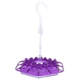 thumbnail image 4 of Comedero para pájaros, duradero, colgante, alimentador de agua para patio trasero salvaje, decoración de jardín al aire libre, color morado, 4 of 10