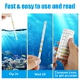 thumbnail image 4 of Wekvgz 400Pcs Aquarium Test Strip Kit Precise Fish Tank Water Testing Kit Aquarium Water Quality Test Kit for Nitrite/Nitrate/Free Residual Oxygen/Total Alkalinity/Carbonate/pH/Total Hardness, 4 of 11