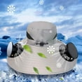 thumbnail image 5 of Solar USB Rechargeable Cooling Fan Hat - Outdoor Sun Protection Gear for Fishing Gardening Construction Summer Heat Relief Essential(Gray), 5 of 6