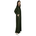 thumbnail image 3 of Bimba Abaya Islamic Prayer Dress With Hijab For Women'sFront Button PlacketMuslim Dress, 3 of 8