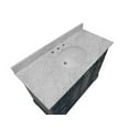 thumbnail image 2 of Aria 48" Bathroom Vanity with Marine Gray Cabinet and Carrara Marble Top, 2 of 7