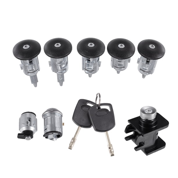 Juego de llave de cilindro de cerradura de coche Unique Bargains para Ford Transit Connect 2010-2013 No.4425134