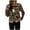 Coffee, variant on Xmyrz Fall Cardigans For Women Lightweight Leopard Print Bowknot Long Sleeve Fresh Vacation Crewneck Sweater Cardigan Casual Tops