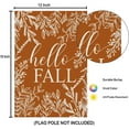 thumbnail image 2 of Fall House Flags for Outdoor Decoration, Thanksgiving Hello Fall Maple Leaves Large Yard Flag, Decorative Autumn Seasonal Farmhouse Holiday Outside Decor 28x40 Inch Vertical Double Sided, 2 of 6