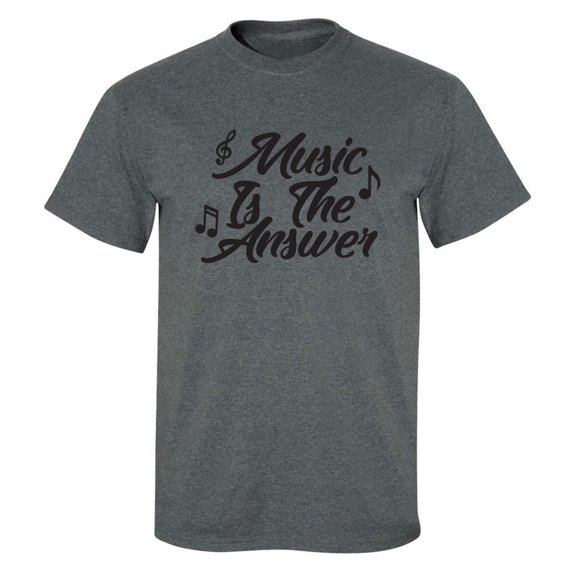 Music Is The Answer Adult Short Sleeve T-shirt