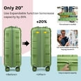 thumbnail image 3 of Joyway - 5-Piece Luggage Set PP Hardshell Spinner Suitcase with TSA Lock - (Expandable Carry-On 20 Inch) (24 Inch 28 Inch) for School, Travel, Weekend, 3 of 7