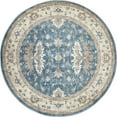 thumbnail image 3 of Unique Loom Salzburg Collection Area Rug (5' Round Light Blue/Gray), 3 of 10