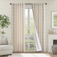 thumbnail image 3 of Cortinas Jinchan Belrose forradas en mezcla de lino, 214 x 213 cm, color verde salvia, 3 of 8