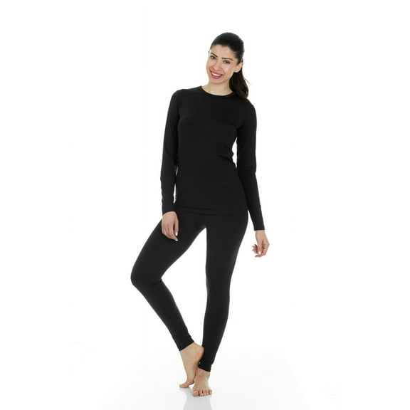 Thermajane Thermal Underwear for Women Crewneck Long Johns Set (XXS-3XL)