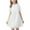 White, variant on shoper Summer Dresses for Girls 10-12 Short Sleeve Solid Color Crew Neck A-Line Trendy Midi Dress Girls Flower Girl Dress Princess Dress White 110