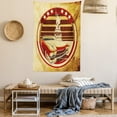 thumbnail image 2 of Old Car Decorations Wall Hanging Tapestry, Vintage Car Image with American Symbolism and Statue of Liberty on Old Paper, Bedroom Living Room Dorm Accessories, 40 X 60 Inches, by Ambesonne, 2 of 5