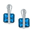 thumbnail image 2 of Bling Jewelry Womens Dangle Chandelier Earrings Square Simulated Gemstones, 2 of 7
