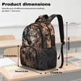 thumbnail image 7 of Xoenoiee Wolf Camo American Flag Print Backpacks School Bag for Boys Large Capacity Bookbag Shoulder Bags Kids Back to School Gift Travel Daypack Satchel Rucksack with Side Pockets, 7 of 7
