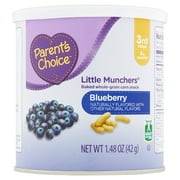 Parent's Choice Little Munchers Blueberry Corn Baby Snack, 1.48 oz Canister