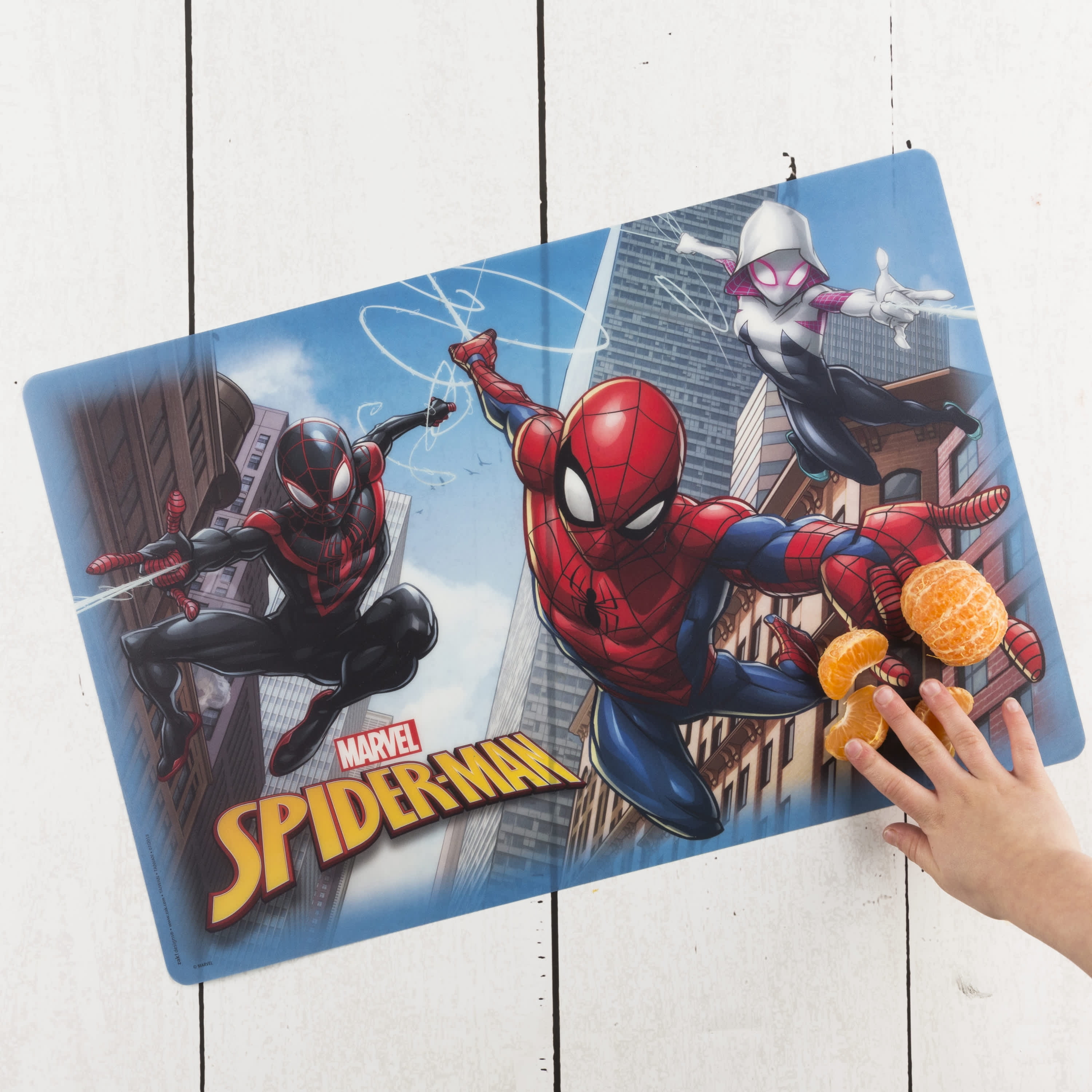 Paarse Vinyl Placemat met Eenhoorn Design voor Kinderen | A Little