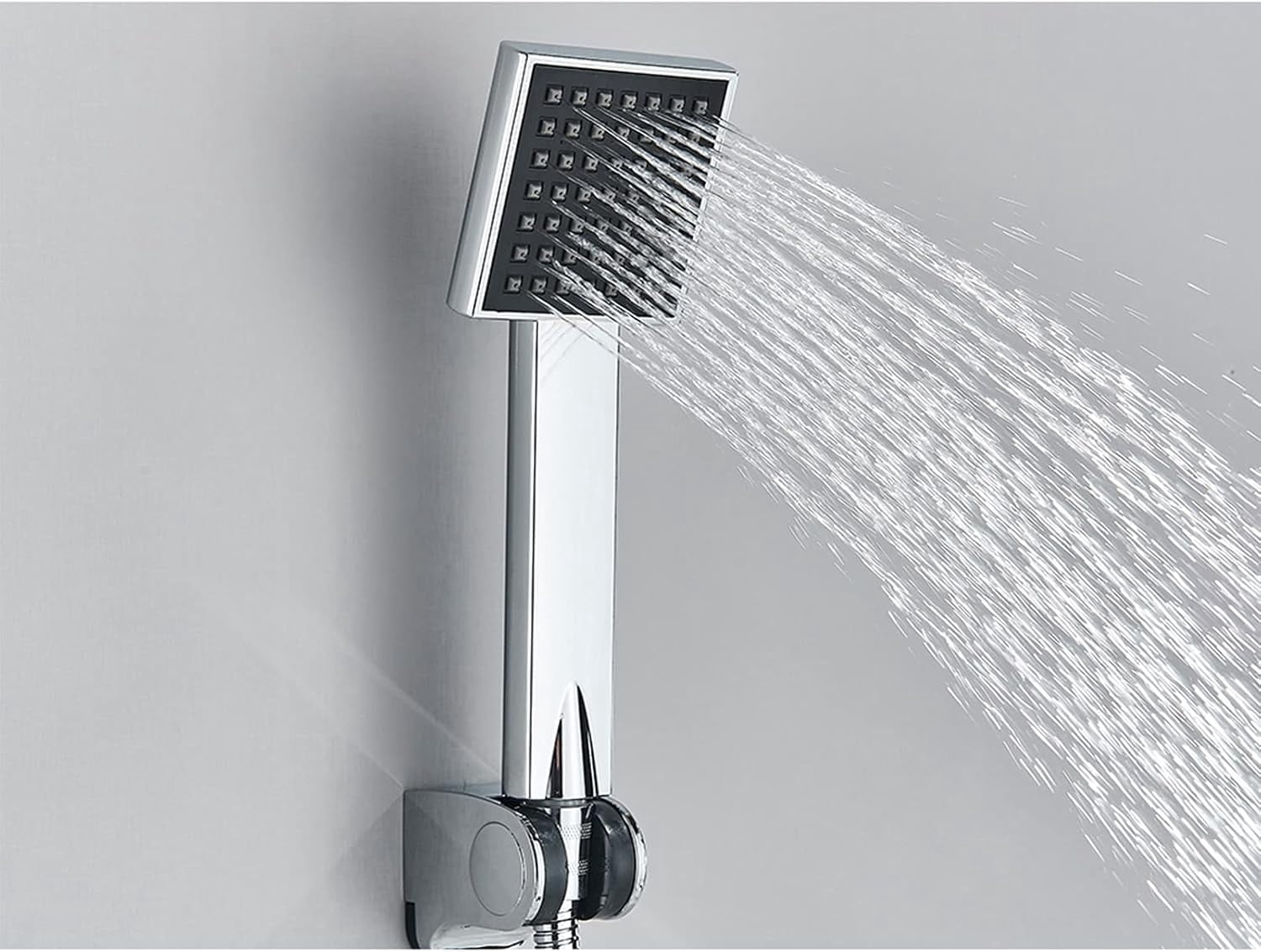 Bathtub Faucet/Tub Faucets, Swivel Spout Bathtub Mixer Tap, Chrome Single Handle Plastic Hand Shower Bath Shower Set Brass Mixer Valve