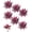 6pcs, variant on Large Realistic Artificial Boston Fern & Dragon's Blood Tree Plants with 18 Leaves Vibrant Pink & Purple Faux Foliage, UV Resistant Artificial Ferns for Home Garden