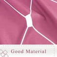 thumbnail image 4 of Ensemble de Rideau de Douche pour Salle de Bain Rideau de Douche Blanc Rideau de Douche Ombré avec Crochets Rideau de Douche Hydrofuge Tissu en Lin Rideaux de Douche Baignoire Hôtel, 72x72 Pouces, Rose, 4 of 5
