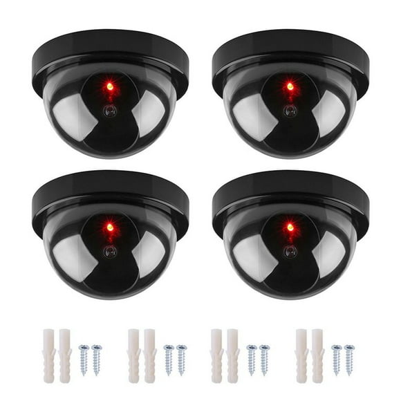 Dummy Dome CCTV Camera Outdoor Indoor Fake CCTV Security Camera Hemispherical Flashing LED Simulation Camera