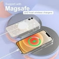 thumbnail image 5 of for iPhone 12 Case Compatible MagSafe, iPhone 12 Pro Case, Clear Glitter Cute Laser Holographic Rainbow Love Heart Pattern for Women Girls, Hard PC Protective Phone Cover,Magnetic Star, 5 of 11