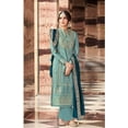 thumbnail image 3 of Stitched Women's Wear Pakistani Indian Salwar Kameez Suits Designer Plazzo Dresses ( Sky Blue, XL - 44 ), 3 of 5