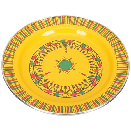 

Enamel Pilaf Plate Trays Jewelry BBQ Fruit Dish Vintage Nationality