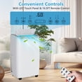 thumbnail image 4 of GarveeHome 14,000 BTU Portable Air Conditioner Up to 750 Sq.Ft, 3-In-1 Small AC Unit with Cool/Fan/Dehumidifier, Small Air Conditioner with Wheels/Remote Control/Window Kit, White, 4 of 7