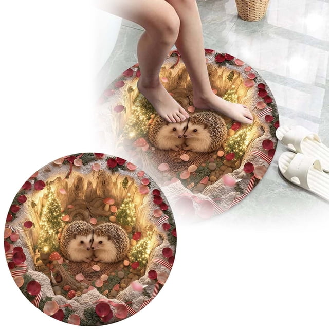 1Pcs Valentine's Day Animal Themed Soft Area Rug For Bedroom Living Room Play Mat For Kids Nursery