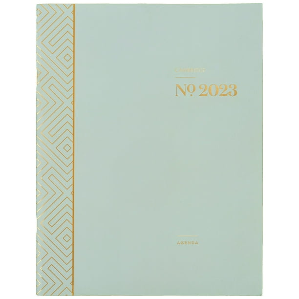 Cambridge WorkStyle 2023 Monthly Planner Green Large 8 12 X 11 