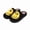Black Yellow, variant on Men's & Women's Smile Face Slippers Fuzzy, Cute Cartoon Fluffy House Slippers, Warm Plush Memory Foam Slipper Cozy Slip-On Shoes