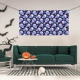thumbnail image 2 of Salouo blue Skull flower Pattern Holiday Banner Outside Party Decoration Banner (1PC) Festival Supplies Fit for Birthday Parties & Celebrations & Chrismas-Small, 2 of 8
