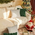 thumbnail image 5 of Sanmadrola Christmas Tree Decorative Throw Pillow Covers Set of 2, 18"x18" Soft Fluffy Pillowcases for Home Décor, Boho Pillow Covers Winter Holiday Cushion Cases for Sofa Couch Bedroom Living Room, 5 of 7