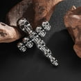 thumbnail image 2 of Vintage Skull Cross Pendant Necklace, 2 of 2