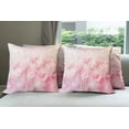 thumbnail image 6 of Ambesonne Rose Throw Pillow Cover 4 Pack, Dreamy Spring Nature View, 24", Pale Pink, 6 of 7