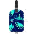 thumbnail image 6 of Square 2Pack PU Leather Dinosaur Cruise Luggage Tag with Privacy Cover and Name ID Tag for Travel Handbags Backpacks Luggage Tags, 6 of 6